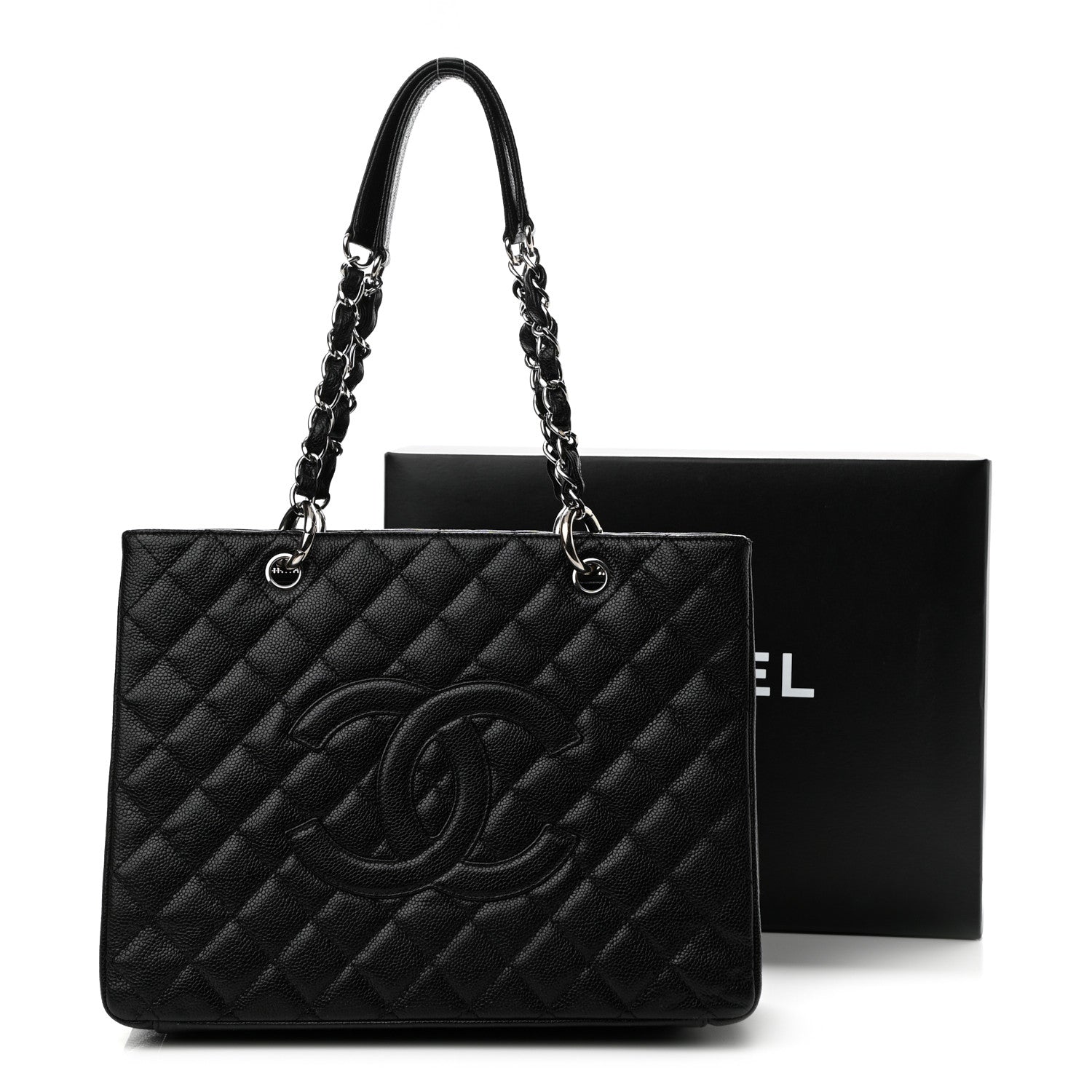 Chanel Caviar Quilted Grand Shopping Tote GST Black 11 of 11