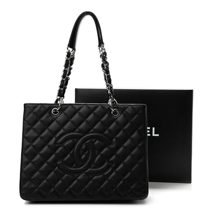 Chanel Caviar Quilted Grand Shopping Tote GST Black 11 of 11