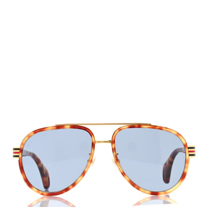 Gucci Acetate Aviator Sunglasses GG0447S Tortoise 2 of 8