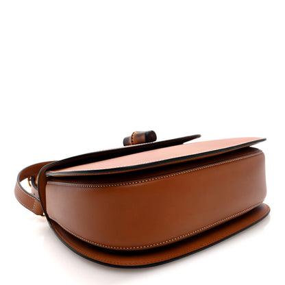 Gucci Tritone Calfskin Web Medium Bamboo 1947 Top Handle Bag Harness Brown 4 of 9
