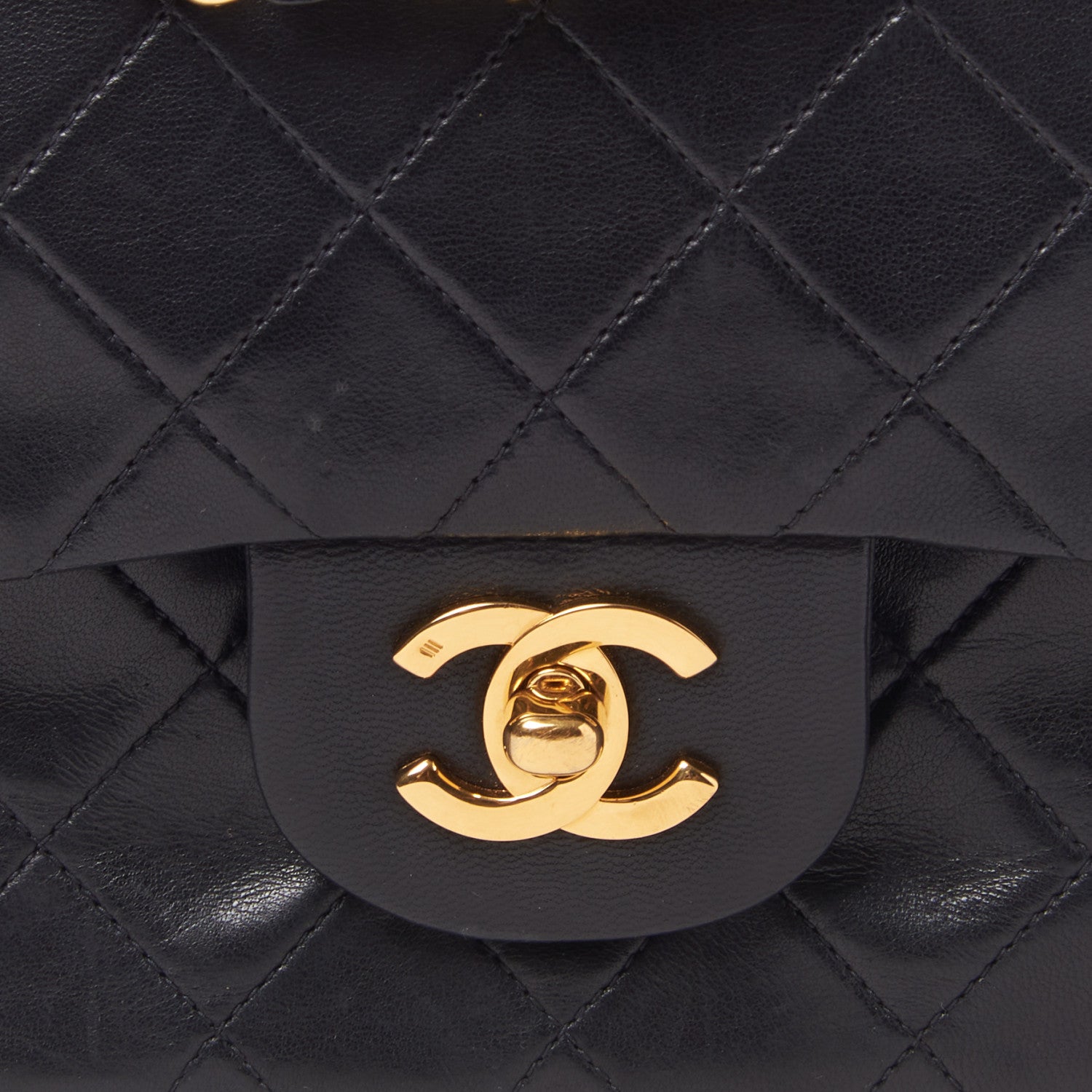 Chanel Lambskin Quilted Small Double Flap Black 6 of 9