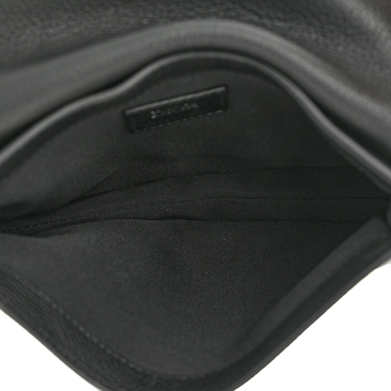 Christian Dior Grained Calfskin Saddle Messenger Bag Black 5 of 9