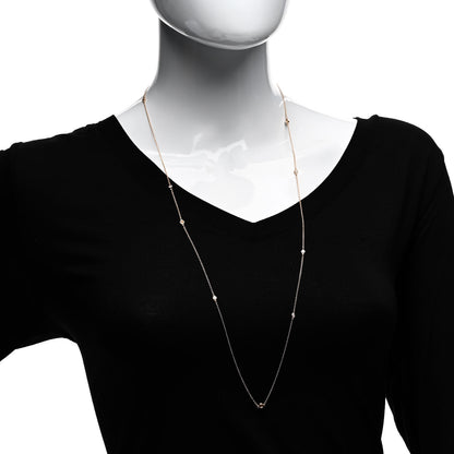 Tiffany 18K Rose Gold Diamond .31ctw Elsa Peretti Diamonds by the Yard Sprinkle Necklace 2 of 5