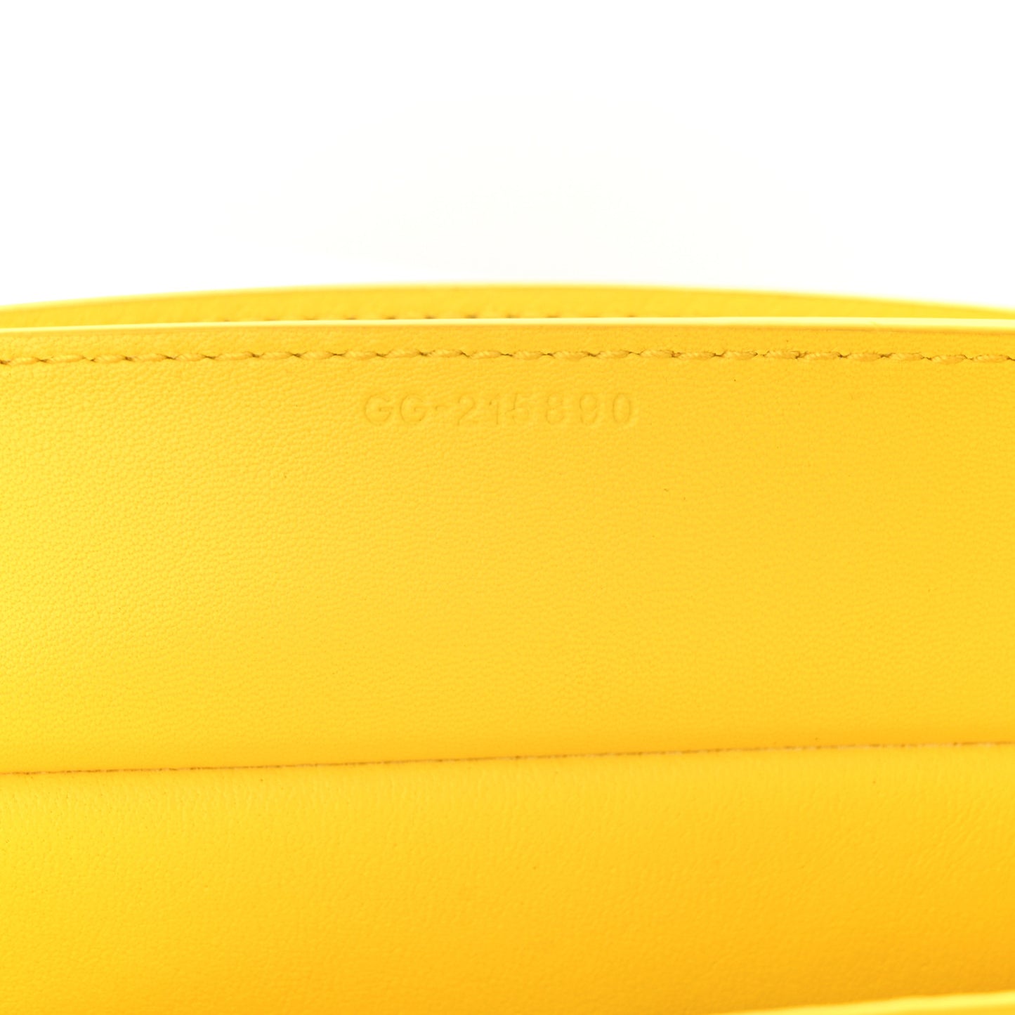 Calfskin Large Hug Pouch Yellow