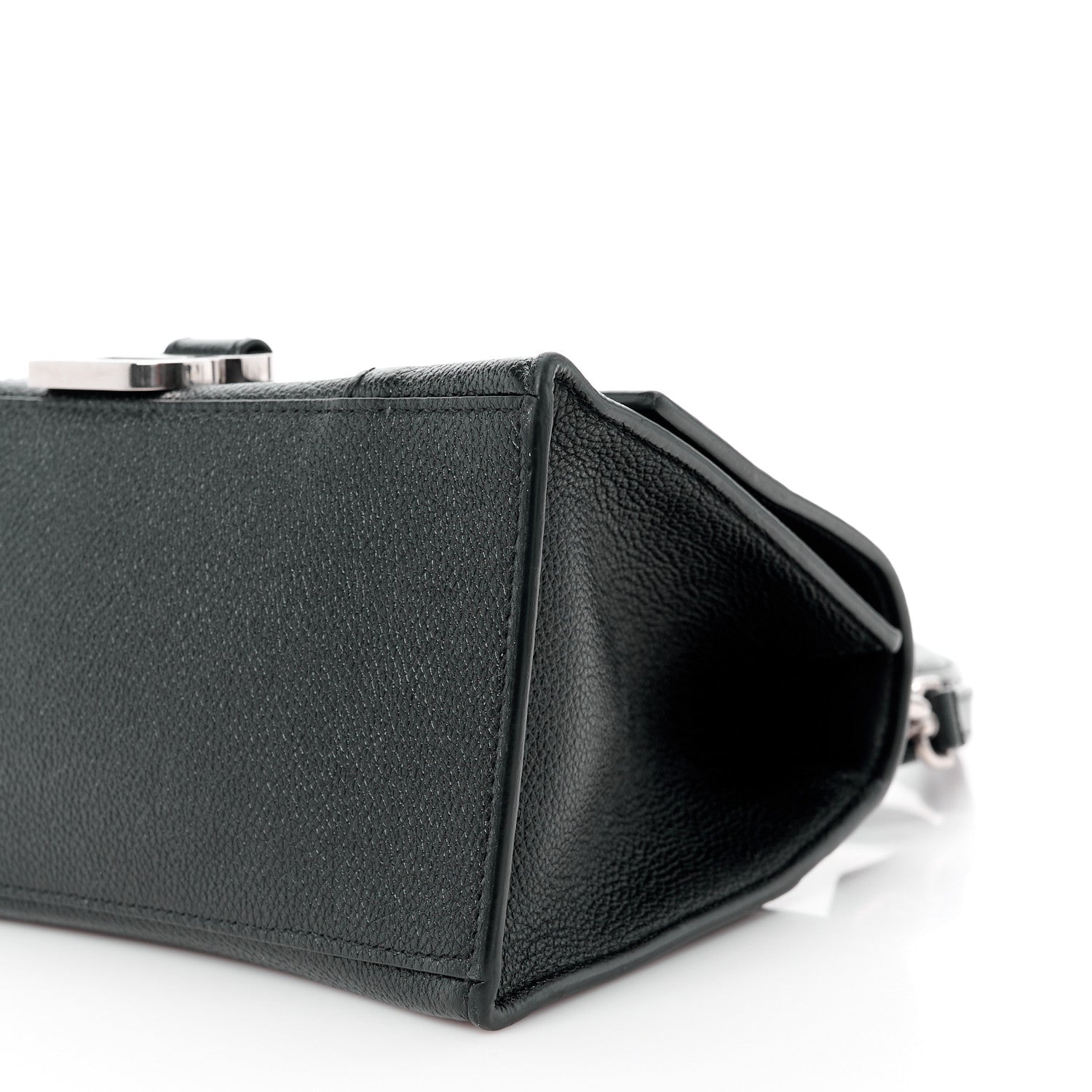 Balenciaga Grained Calfskin Small Hourglass Top Handle Bag Black 9 of 11