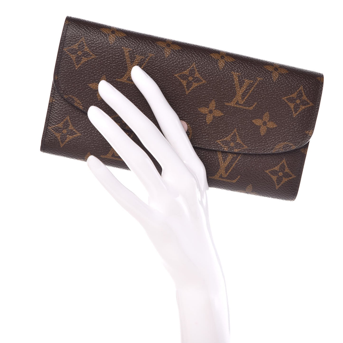 Monogram Emilie Wallet Rose Ballerine