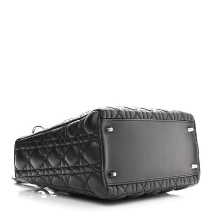 Christian Dior Lambskin Cannage Medium Lady Dior Black 4 of 11