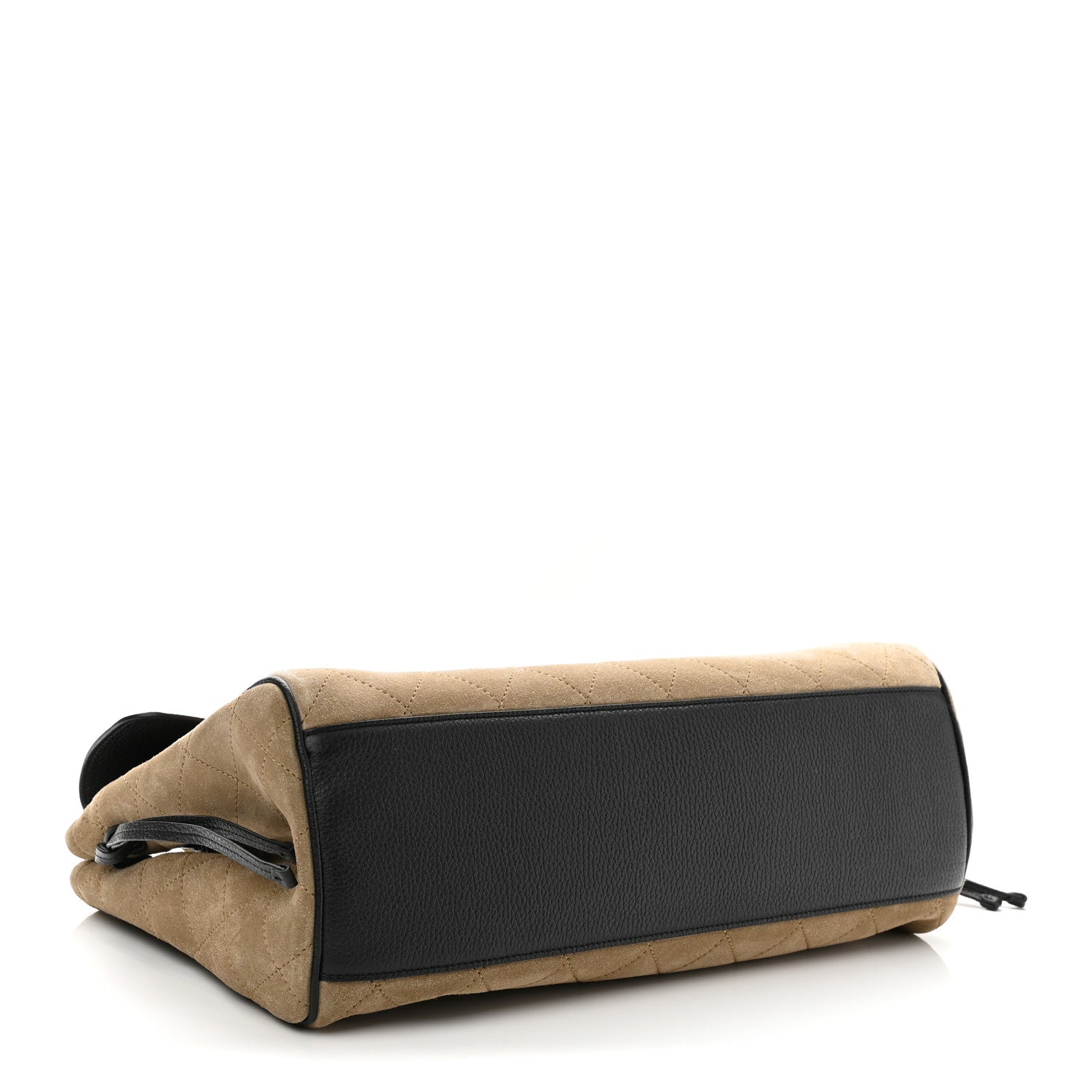 Chanel Grained Calfskin Suede Urban Essentials Large Shopping Bag Dark Beige Black Dark Beige Black 4 of 11