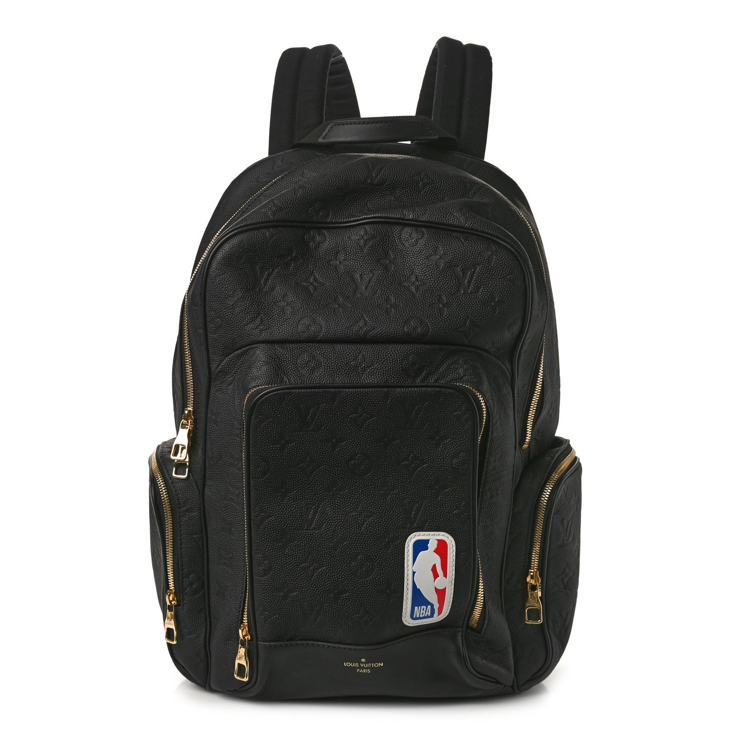 LOUIS VUITTON X NBA Grained Calfskin Monogram Basketball Backpack Black