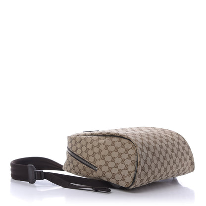 Gucci GG Monogram Travel Backpack Dark Brown 3 of 10