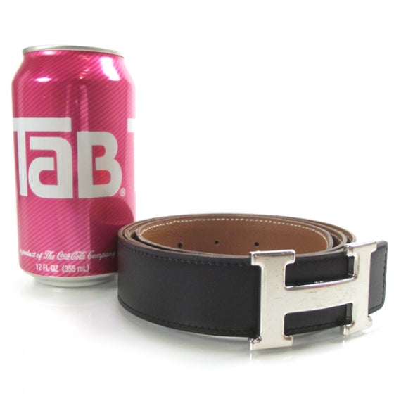 Hermes Leather Reversible Constance H Belt 90 Black/Silver 4 of 7