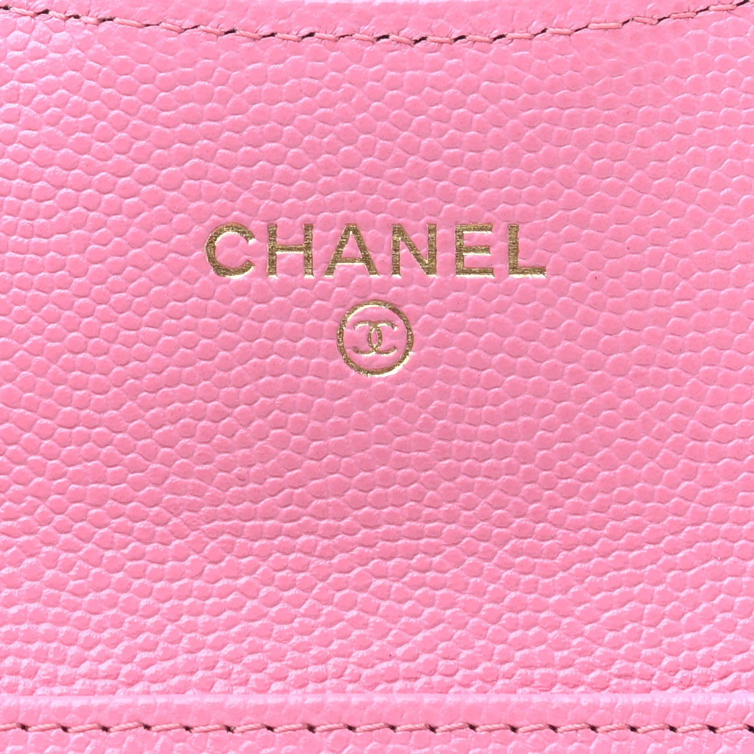 Chanel Caviar Quilted Flap Card Holder On Chain Pink 6 of 7