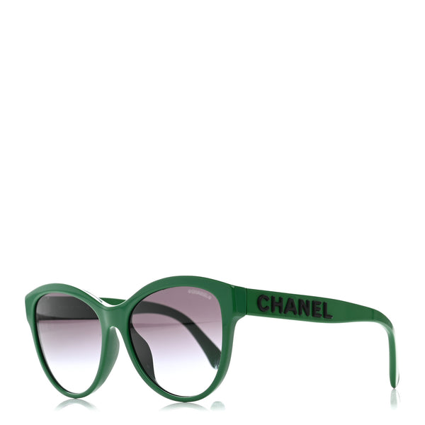 Chanel Acetate Pantos Logo Sunglasses 5458-A Green 1914469