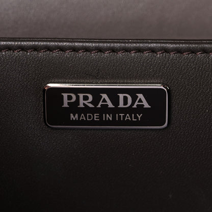 Prada Soft Calfskin Impunture Diagramme Cahier Bag Bambu 6 of 15
