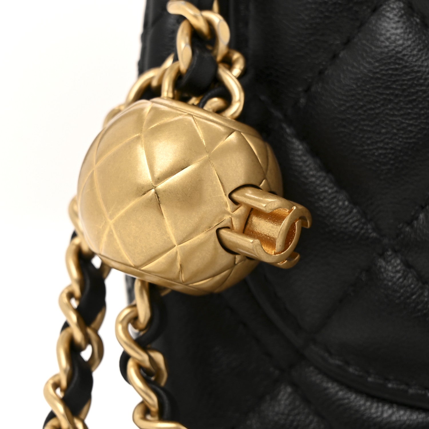 Chanel Lambskin Quilted Mini Pearl Crush Flap Black 23 of 25