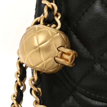 Chanel Lambskin Quilted Mini Pearl Crush Flap Black 23 of 25