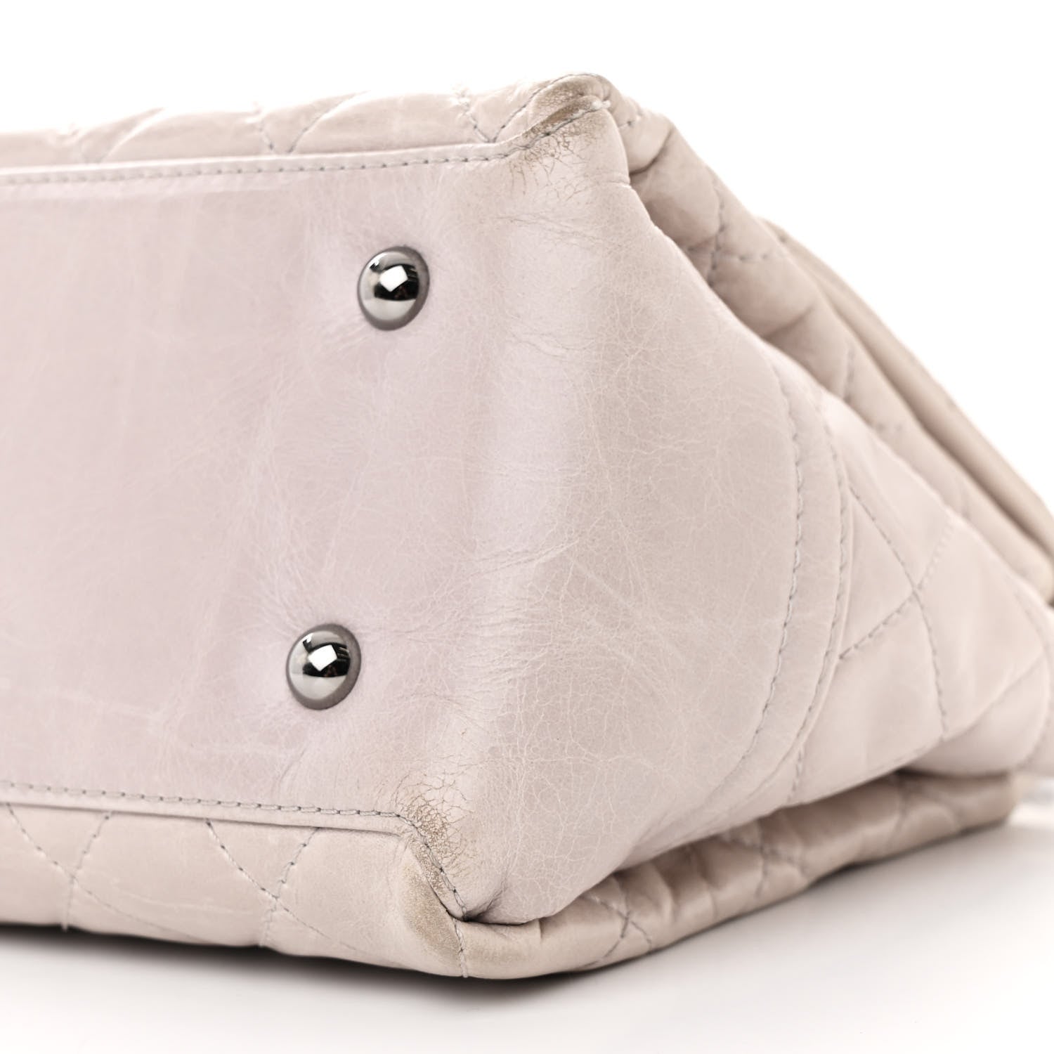Chanel Glazed Calfskin Quilted Medium Lady Pearly Flap Light Beige 12 of 15
