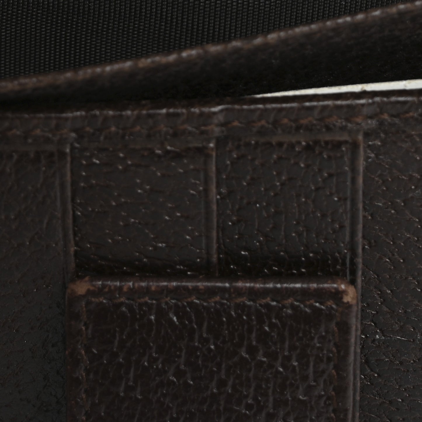 Monogram Metal Bar Continental Flap Wallet Beige Ebony Dark Brown