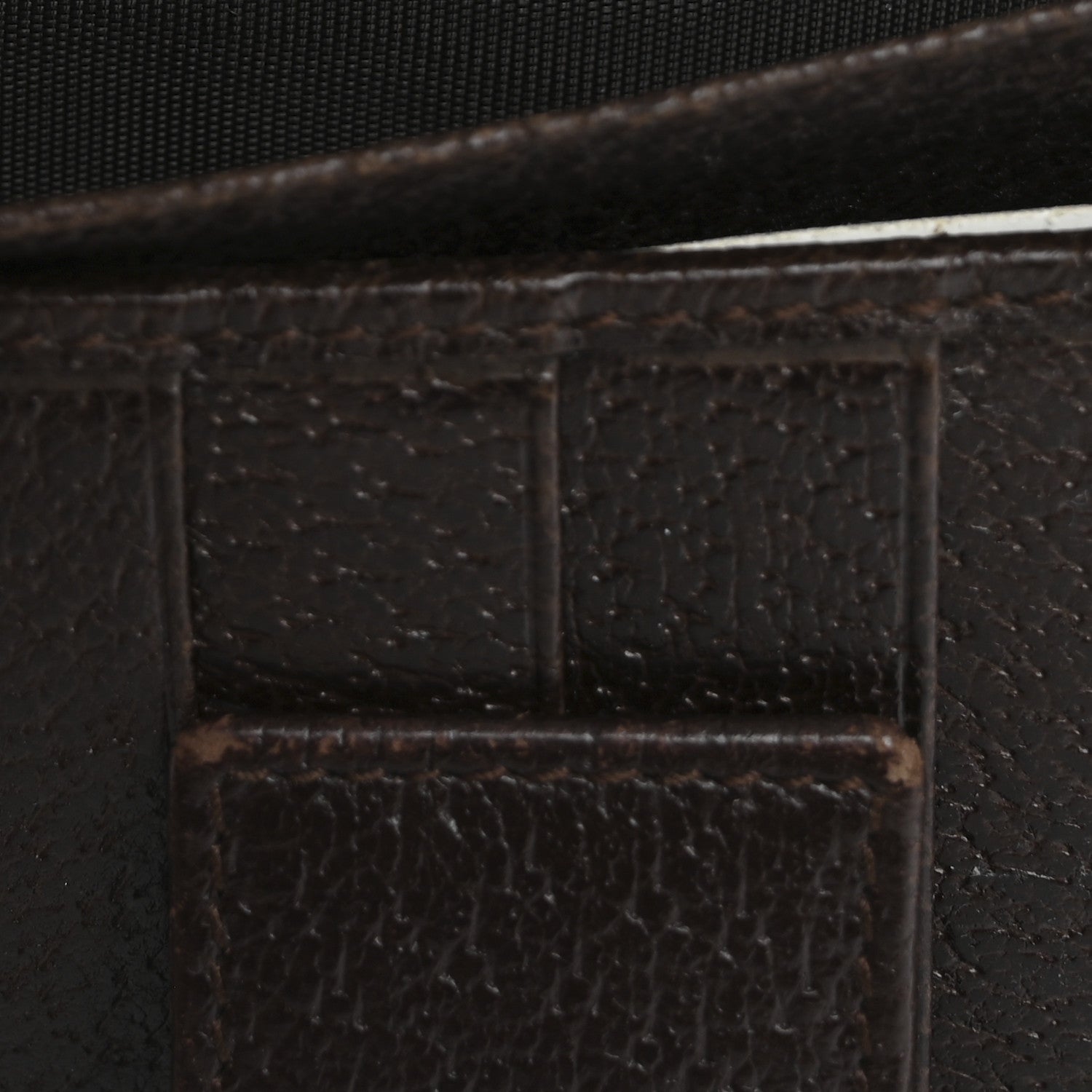 Gucci Monogram Metal Bar Continental Flap Wallet Beige Ebony Dark Brown 10 of 16