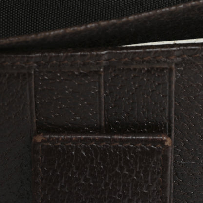 Gucci Monogram Metal Bar Continental Flap Wallet Beige Ebony Dark Brown 10 of 16