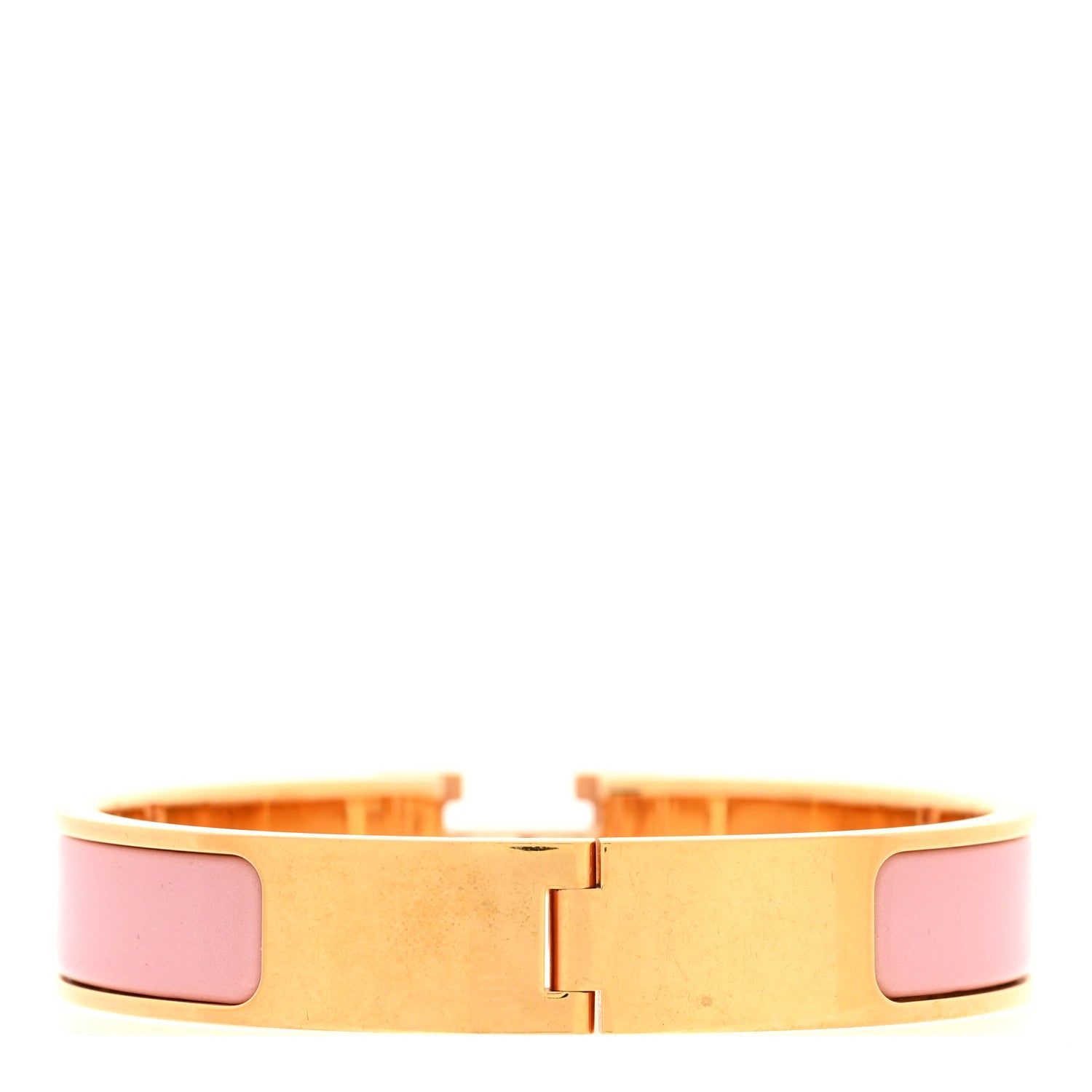 Hermes Enamel Narrow Clic Clac H Bracelet PM Rose Nacarat 3 of 5