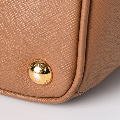 Prada Saffiano Medium Galleria Double Zip Tote Caramel 15 of 22