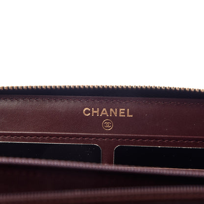 Chanel Caviar Quilted Large Gusset Zip Around Wallet Black 6 of 9