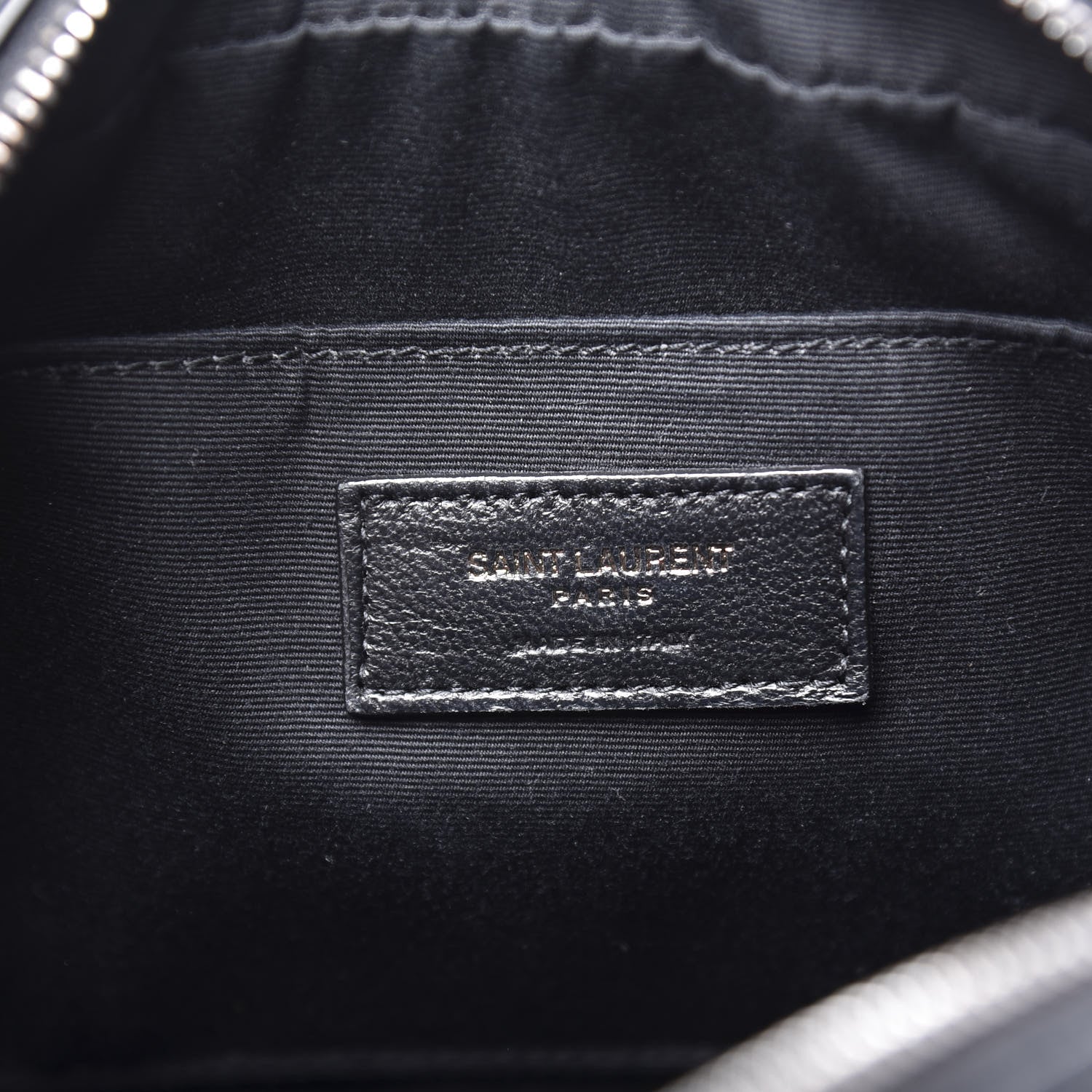 Saint Laurent Calfskin Matelasse Monogram Lou Camera Bag Black 7 of 8