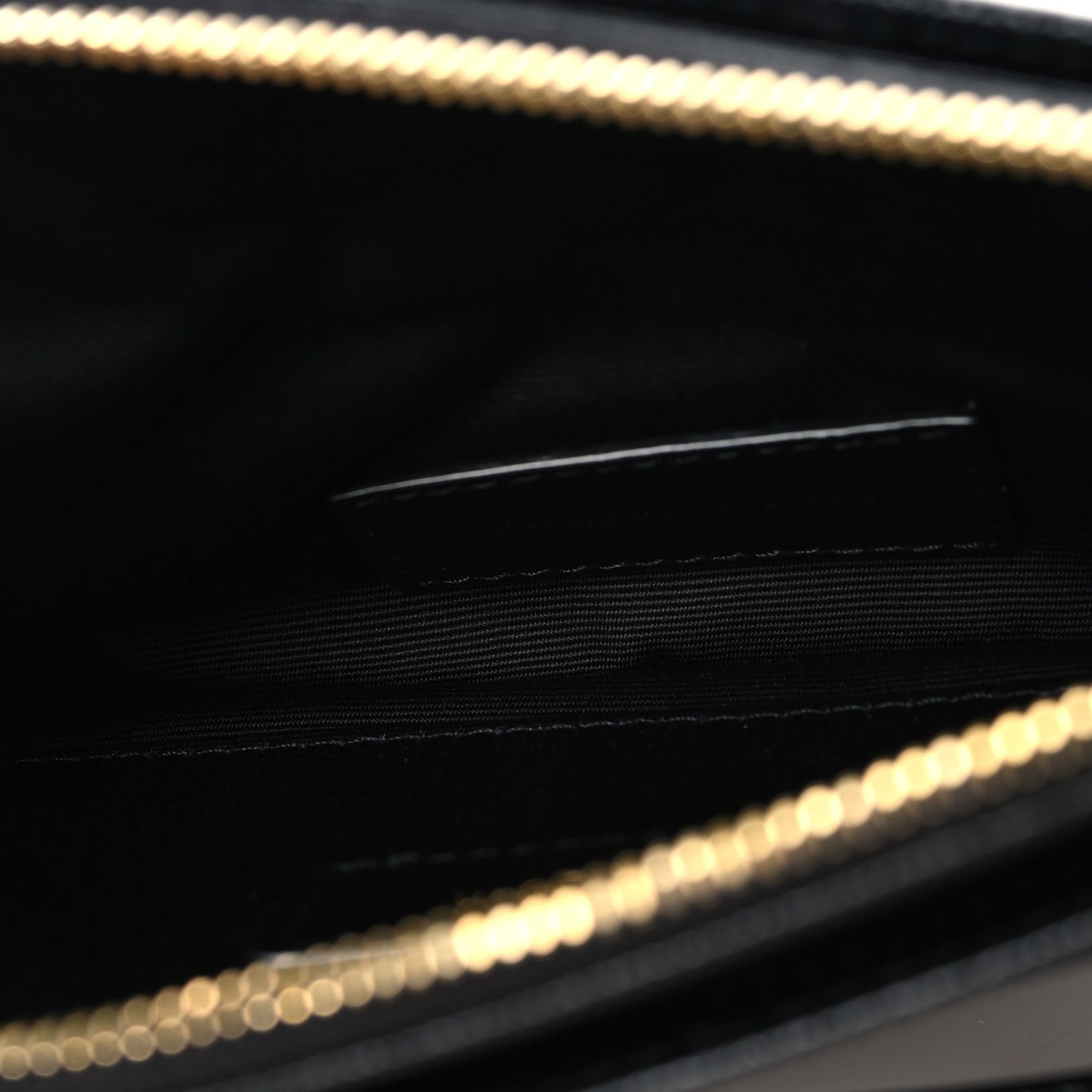 Grain De Poudre Chevron Monogram Large Bill Pouch Black