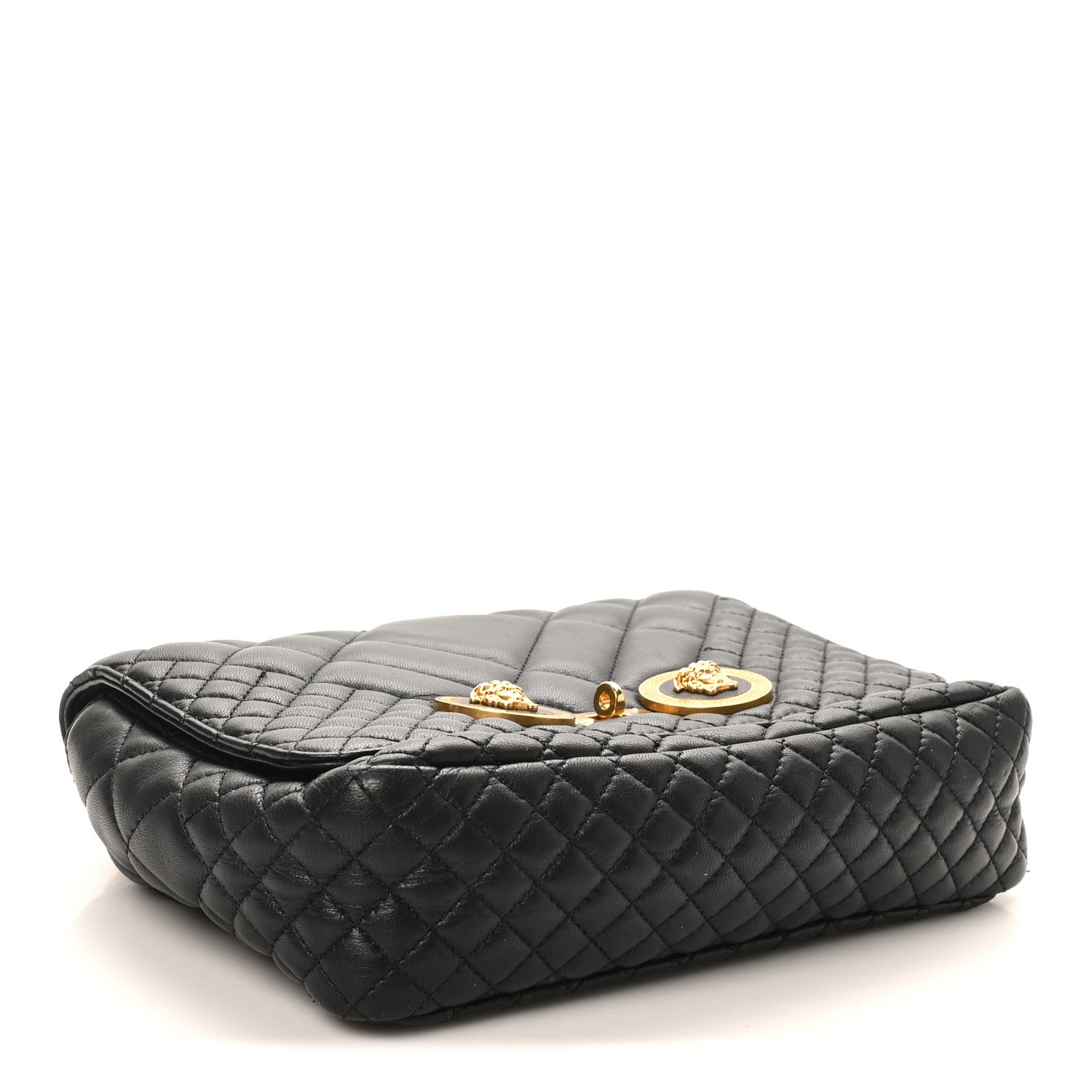 Versace Nappa Quilted La Medusa Chain Crossbody Black 4 of 10