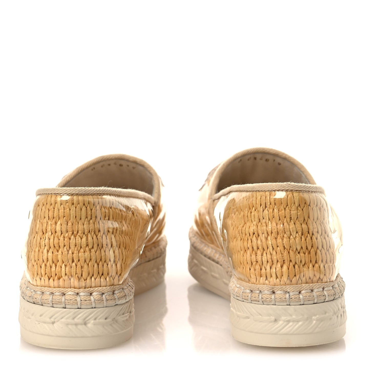 PVC Raffia CC Espadrilles 36 Beige