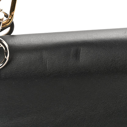 Fendi Vitello Century Velvet F is Fendi FF Kan I Shoulder Bag Black Tobacco 11 of 11