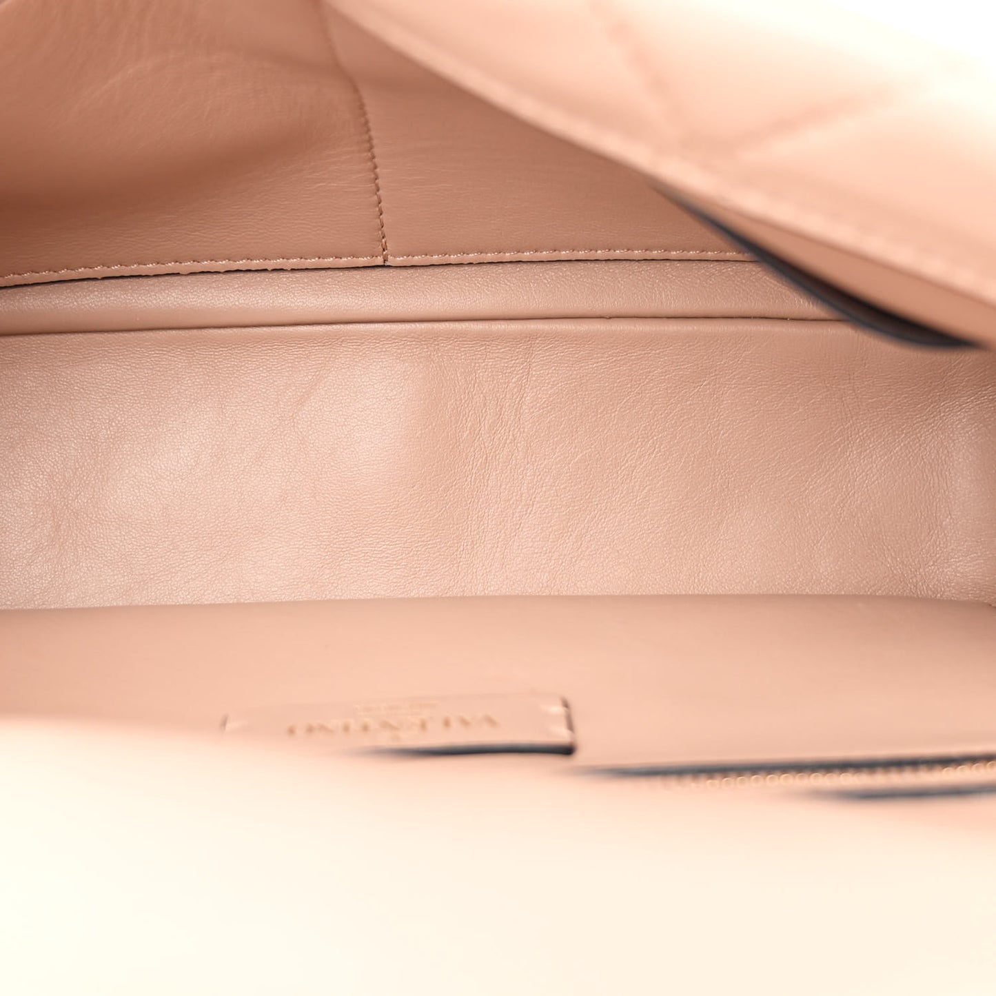 Nappa Large Roman Stud Shoulder Bag Rose Cannelle