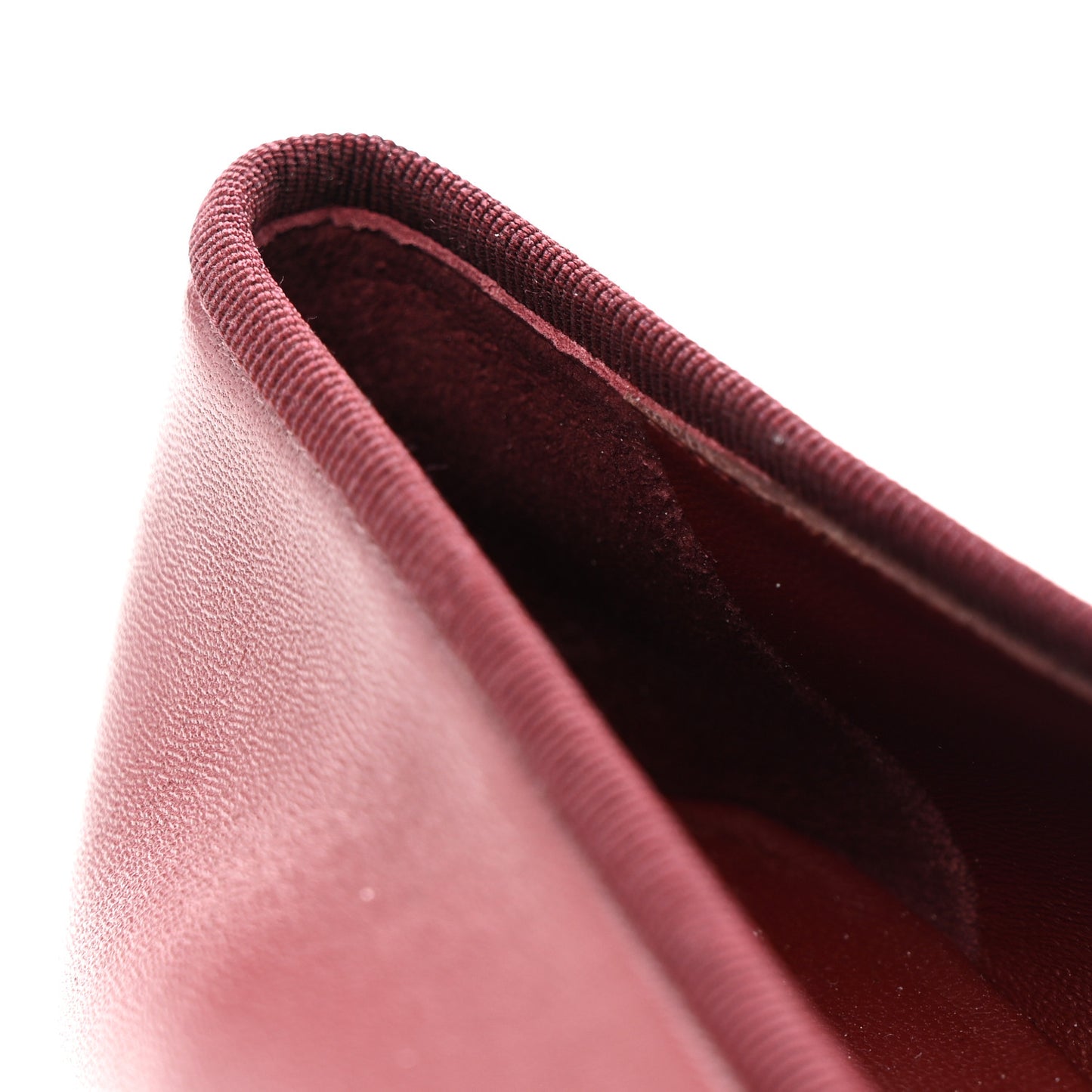 Lambskin Cap Toe CC Ballerina Flats 40 Burgundy Black