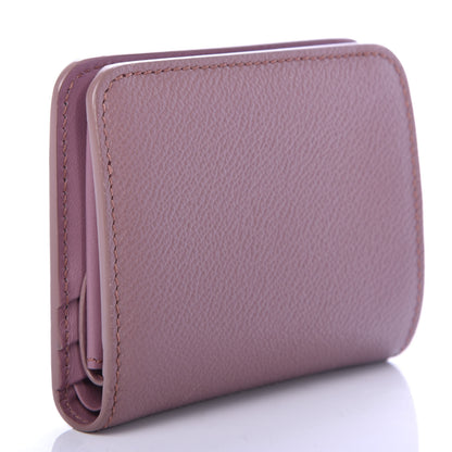 Burberry Grainy Calfskin Compact Wallet Pink 3 of 6
