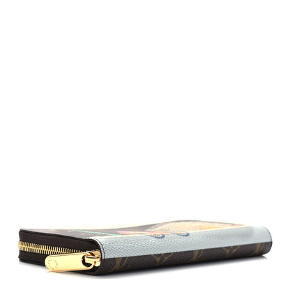 Louis Vuitton Monogram 2022 Christmas Animation Paris Zippy Wallet Pink 4 of 7