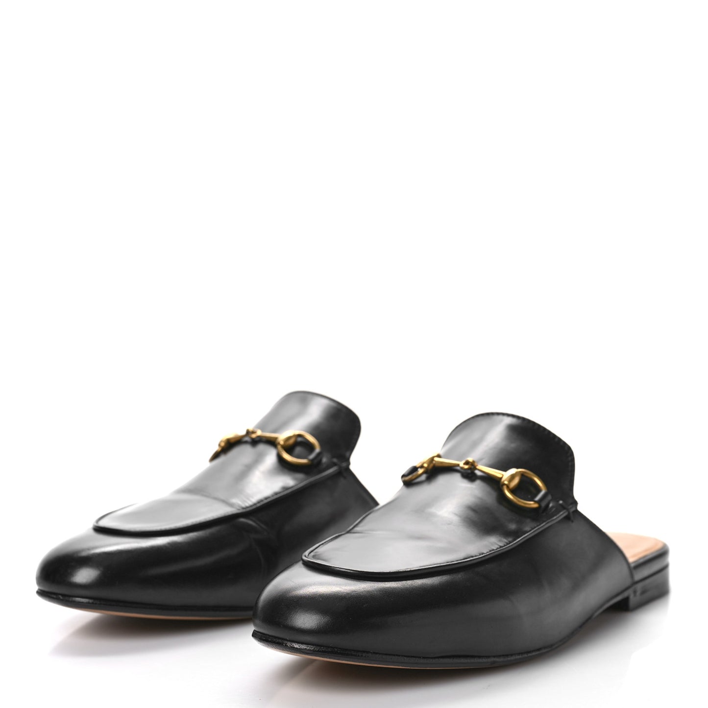 Calfskin Womens Princetown Slippers 40 Black