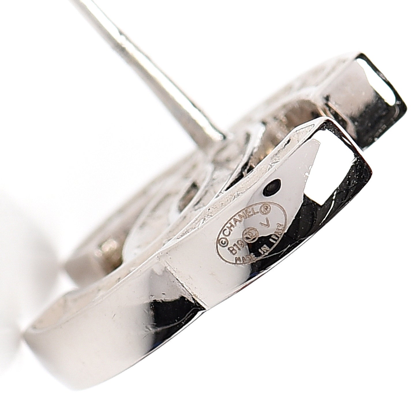 Crystal CC Earrings Silver