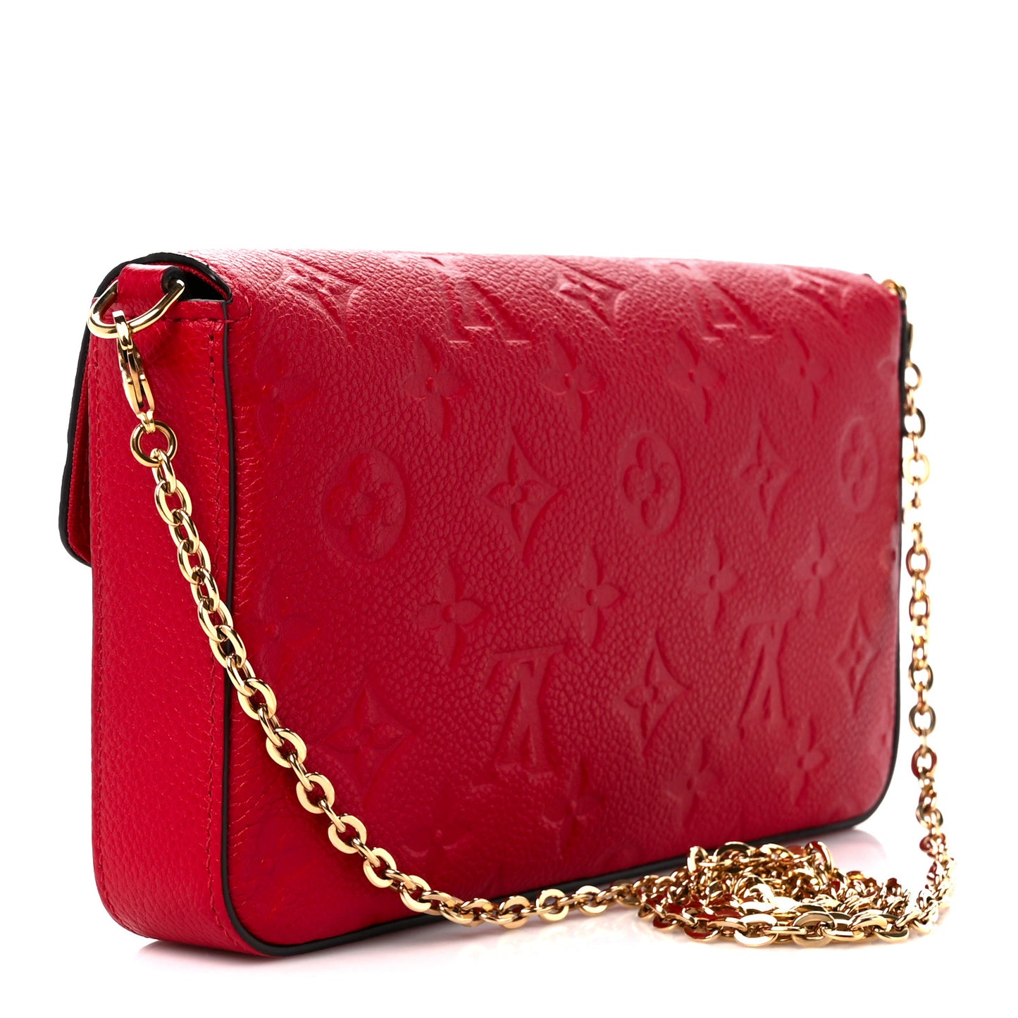 Empreinte Pochette Felicie Chain Wallet Scarlet