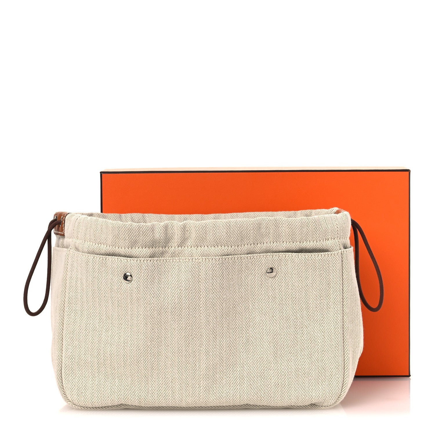 Hermes Canvas Barenia Fourbi 25 MM Pouch Naturel Fauve 12 of 12