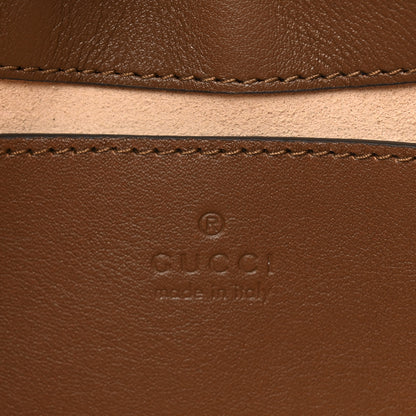 Gucci GG Supreme Monogram Calfskin Small Padlock Chain Shoulder Bag Beige Ebony Brown Sugar 6 of 11