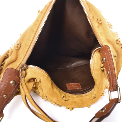 Louis Vuitton Suede Mahina Fleurs Onatah GM Maize 4 of 9