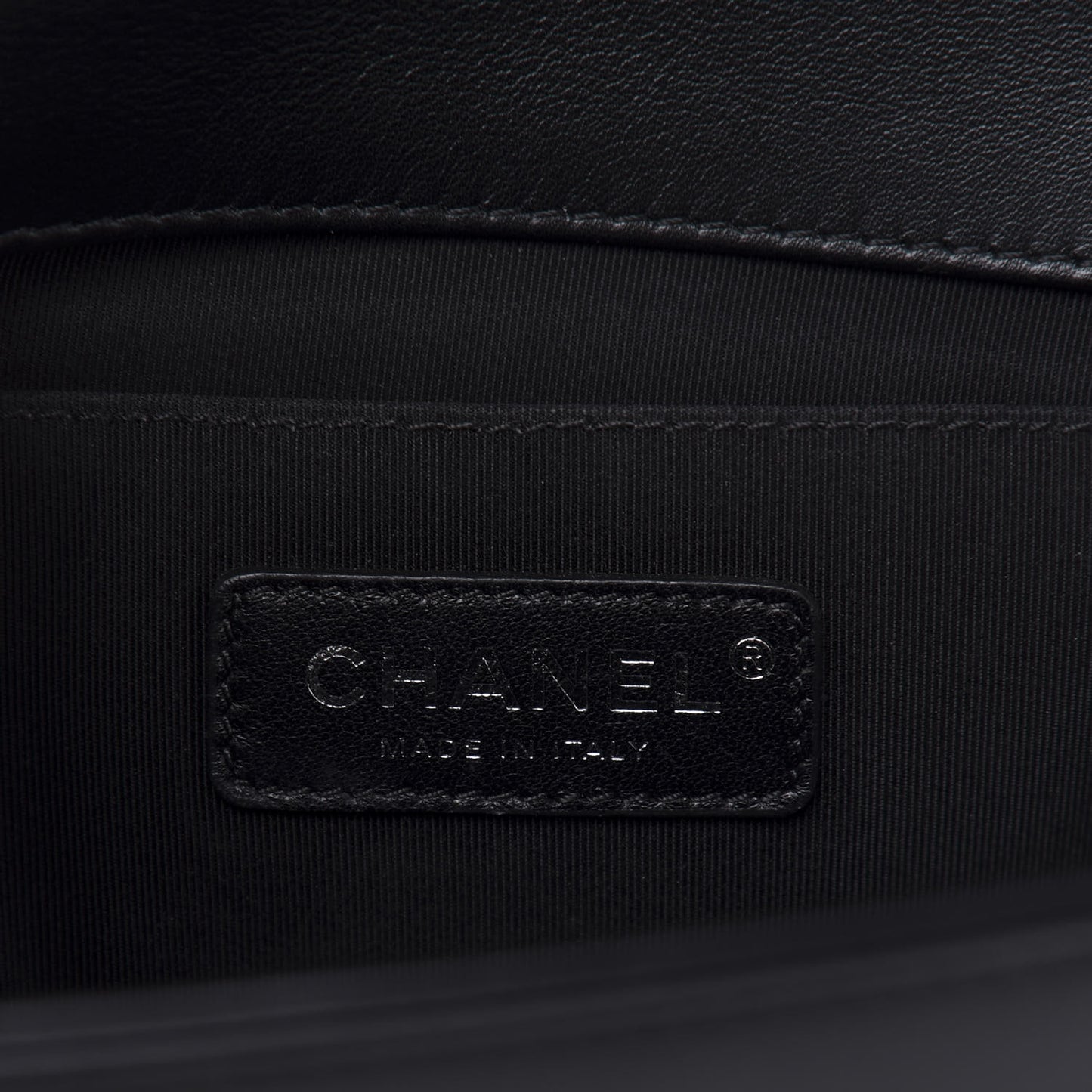 Tweed Calfskin Medium Boy Flap Black White