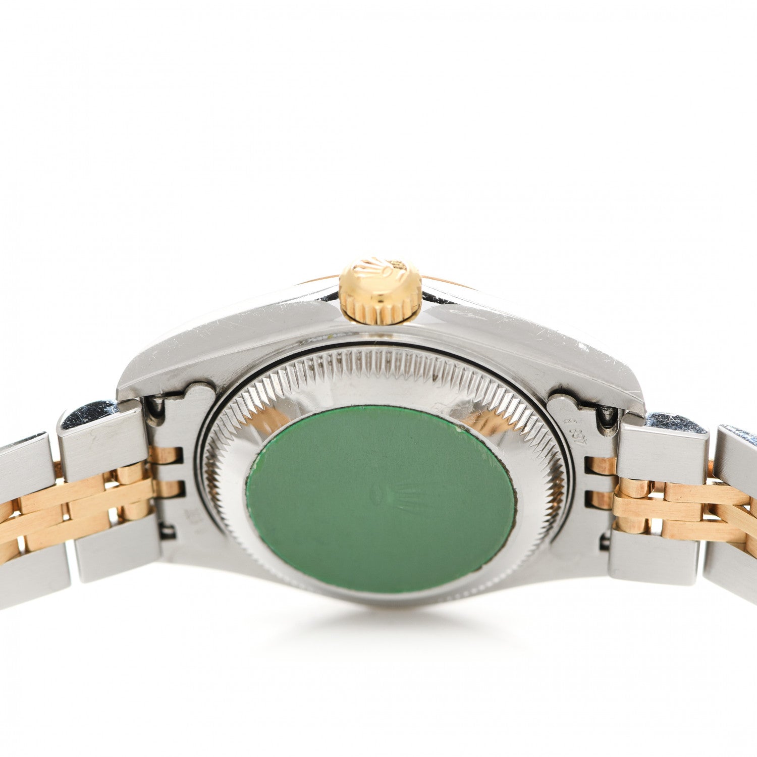 Rolex Stainless Steel 18K Yellow Gold 26mm Oyster Perpetual Datejust Watch White Roman 79173 4 of 4