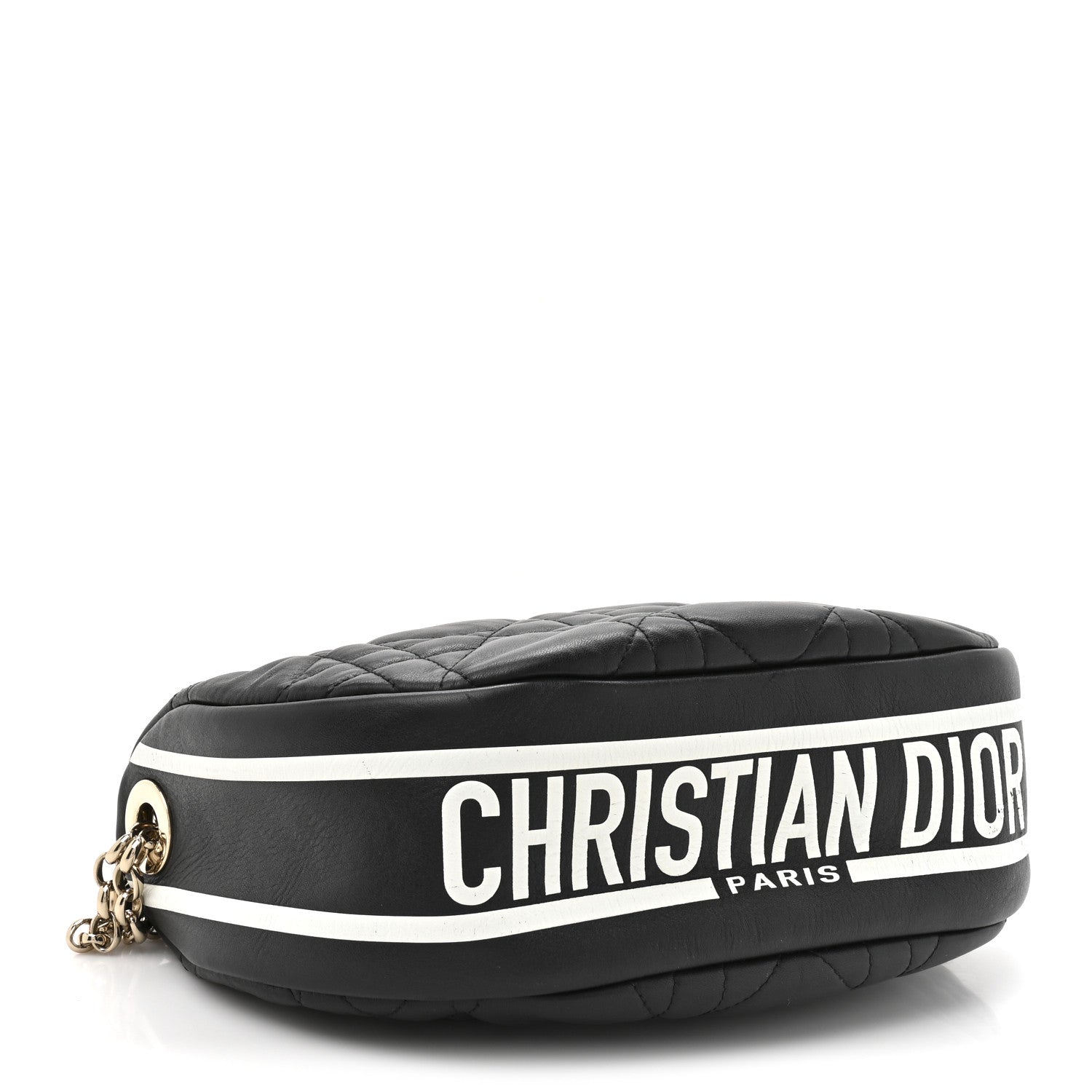 Christian Dior Lambskin Cannage Medium Dior Vibe Hobo Bag Black 4 of 11