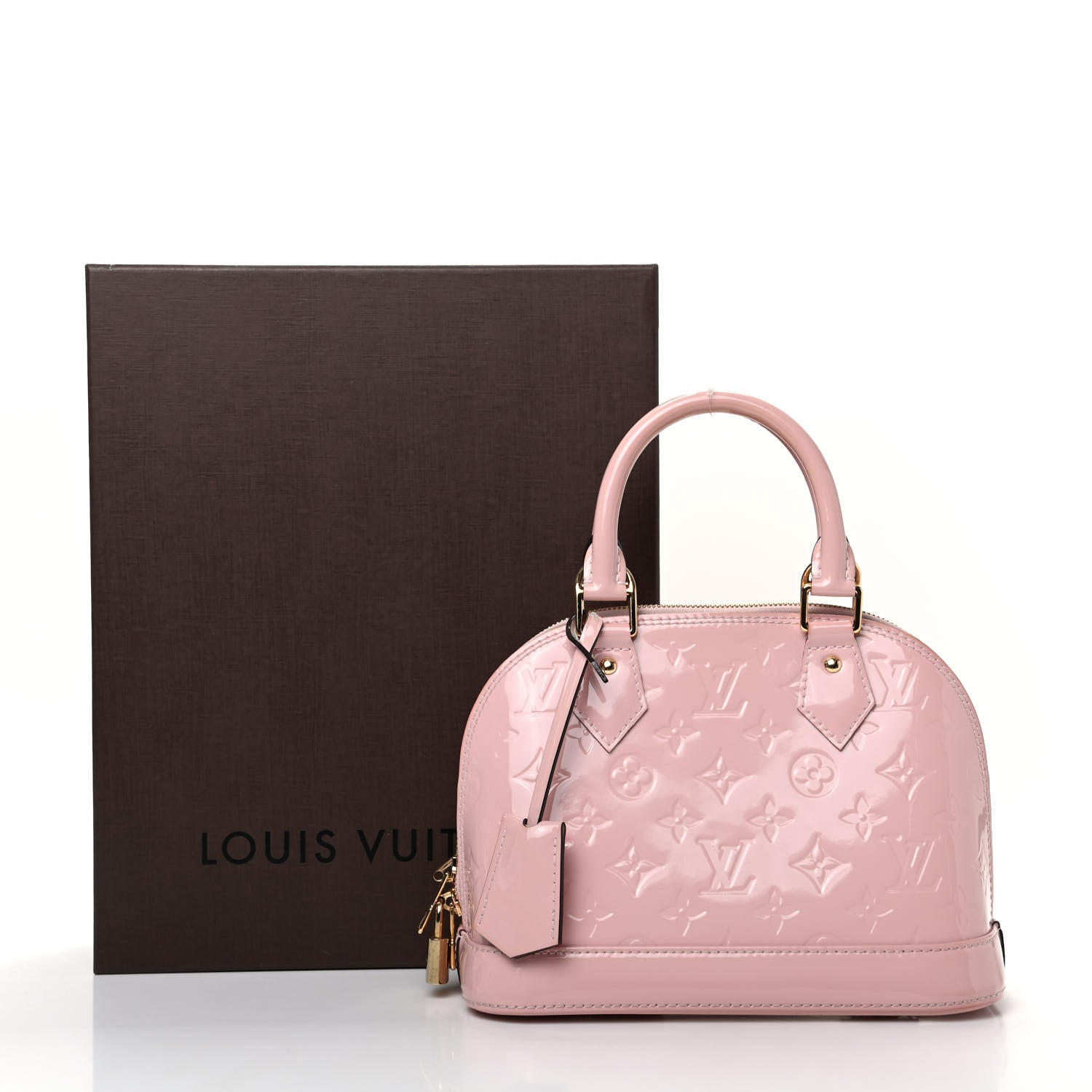Louis Vuitton Vernis Alma BB Rose Ballerine 9 of 9