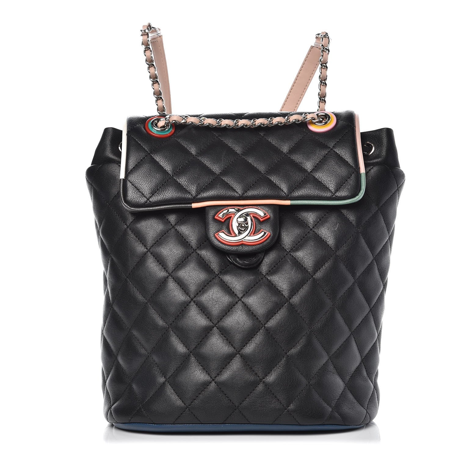Chanel Lambskin Quilted Small Cuba Urban Spirit Backpack Black 1 of 7