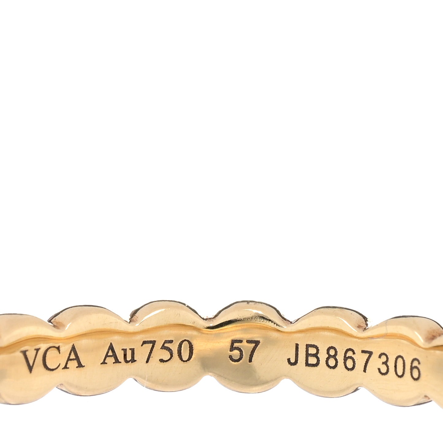 18K Yellow Gold Medium Perlee Ring 57 8