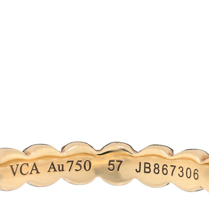 Van Cleef & Arpels 18K Yellow Gold Medium Perlee Ring 57 8 4 of 5