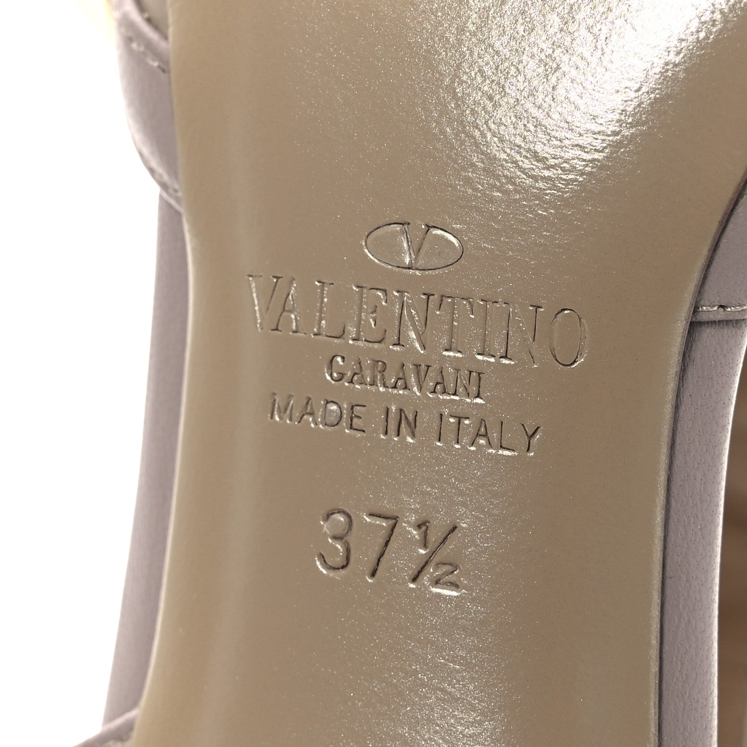 Valentino Garavani Patent Rockstud Ankle Strap 65mm Pumps 37.5 Poudre 8 of 14